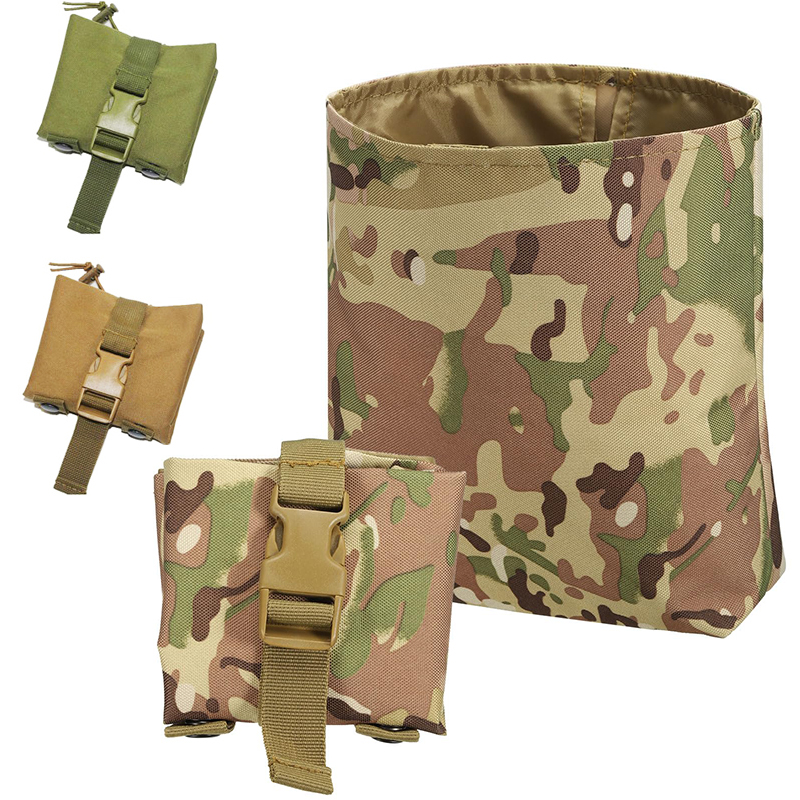 Edc Carry Pouch - New Molle Folding Dump Drop Magazine
