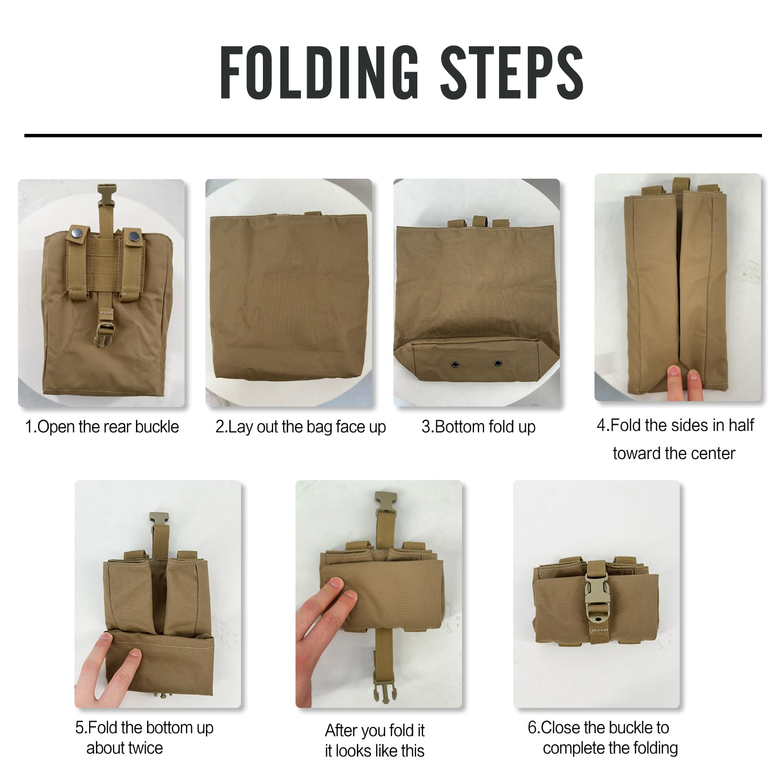 New Molle Folding Dump Drop Ma - đánh giá và giá Edc Carry Pouch